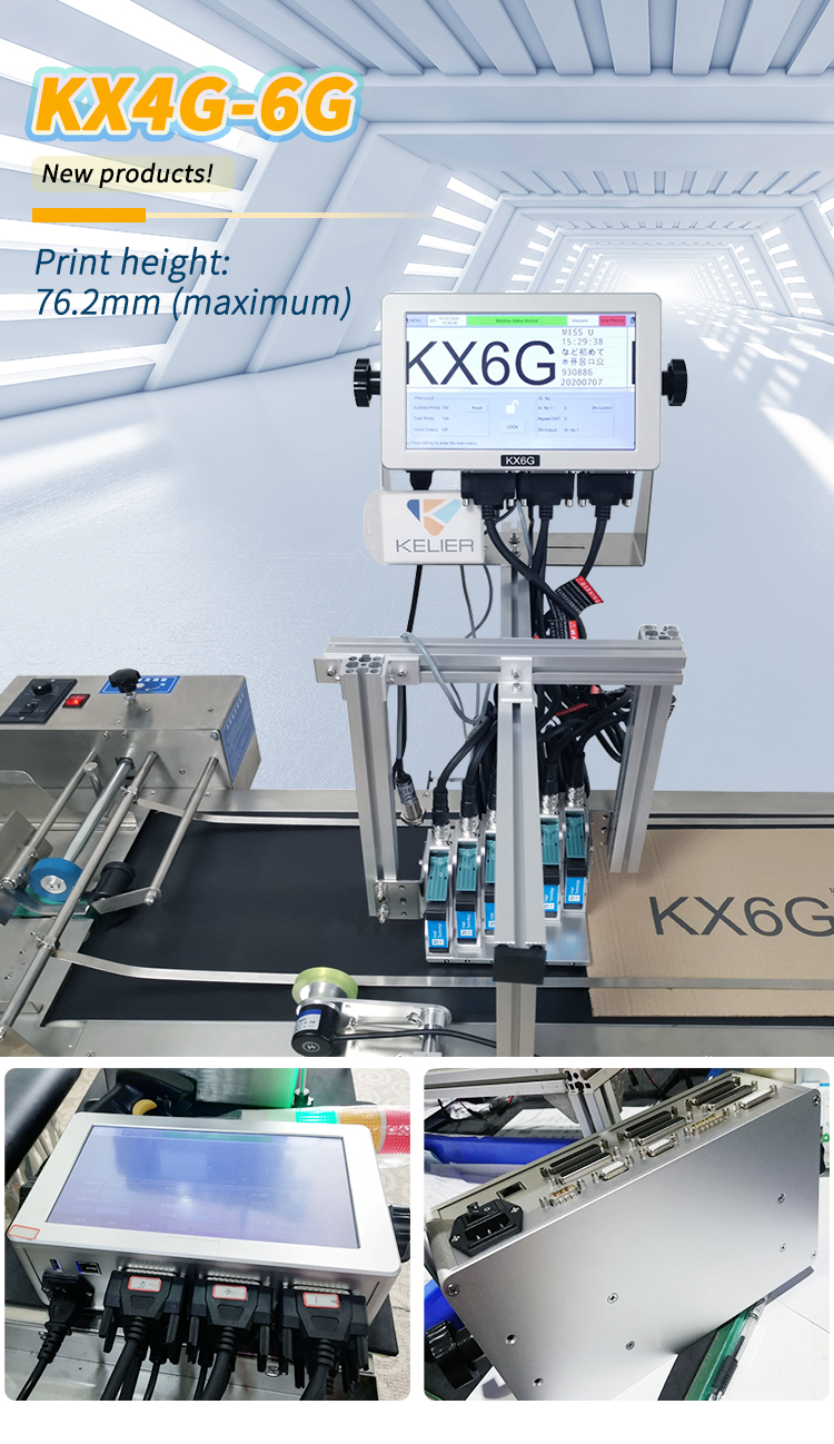 Kelier - 2021 Newest inkjet printer for eggs/6 head egg inkjet printer/Egg Print Machine with low price Online Inkjet Printer 9