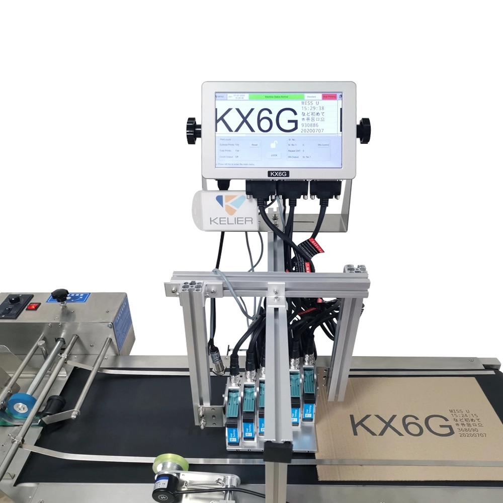 Kelier - Kelier 3~6 Printing heads inkjet nozzle industrial online variable data code printer kx4g Online Inkjet Printer 1