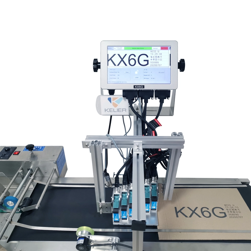 Kelier - 2021 Newest inkjet printer for eggs/6 head egg inkjet printer/Egg Print Machine with low price Online Inkjet Printer 1