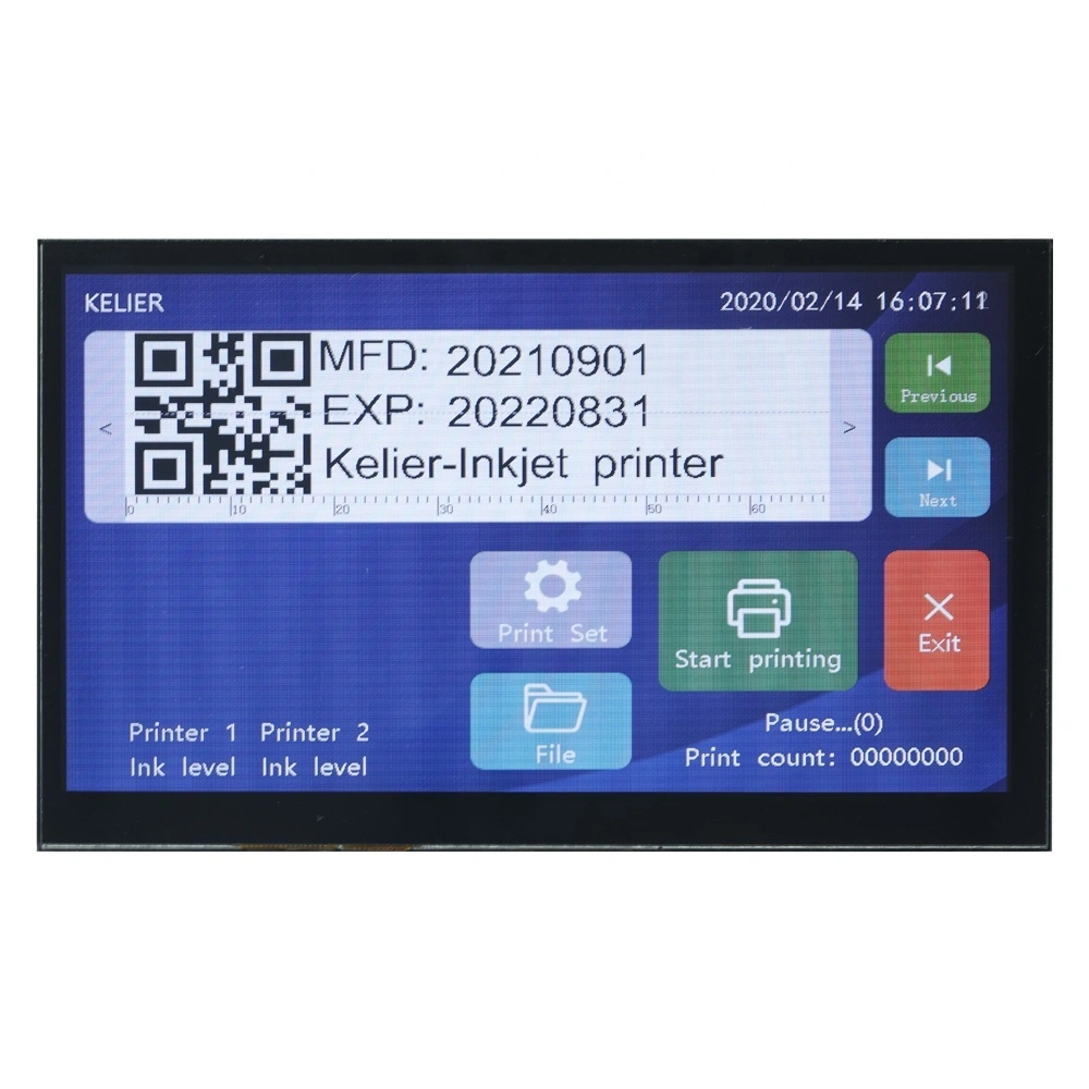 Kelier - Kelier 2021 new portable code Label plastic bag expir date logo printer K170 Online Inkjet Printer 1