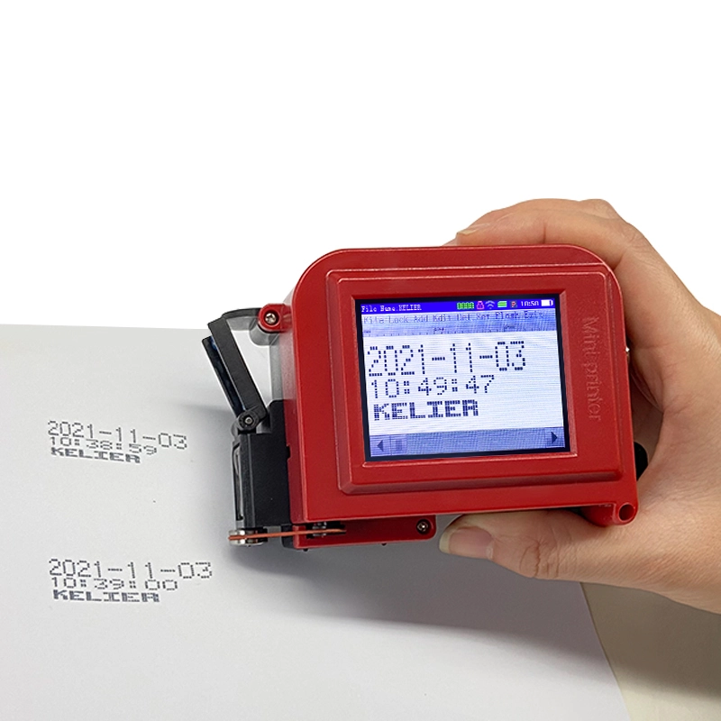 Kelier - mini inkjet printer handheld small smart printer to print production date food bag bottle body inkjet mini thermal printer Handheld Inkjet Printer 1