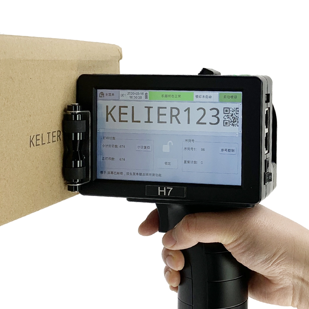Kelier - KELIER Chinese Factory Codes Handheld Inkjet Expiry Date Hand Jet Printer For Plastic Bag Handheld Inkjet Printer 1