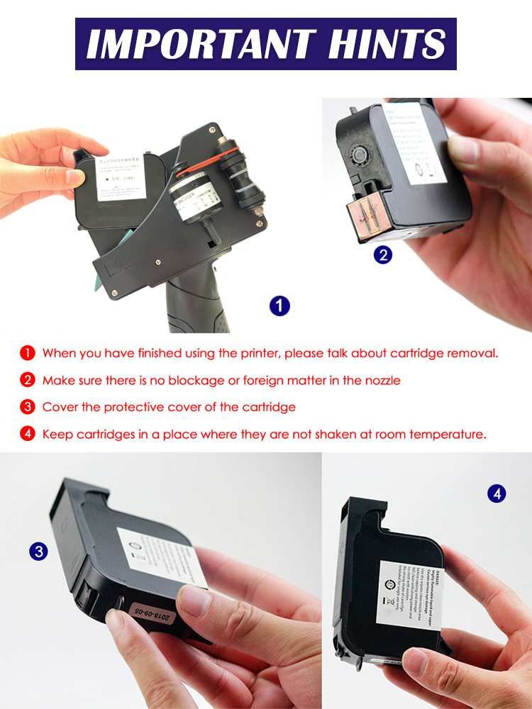 Kelier H7 Manual Handheld inkjet printer for logo plastic