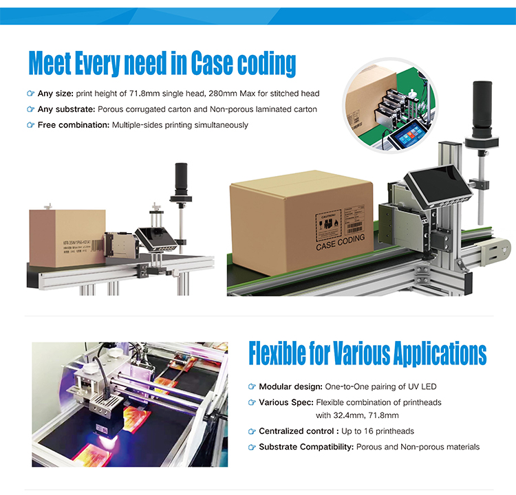 Kelier - KELIER 2021 new 71mm-280mm Multi-functional piezo inkjet printer with Continuous Ink Supply System (CISS) Online Inkjet Printer 13