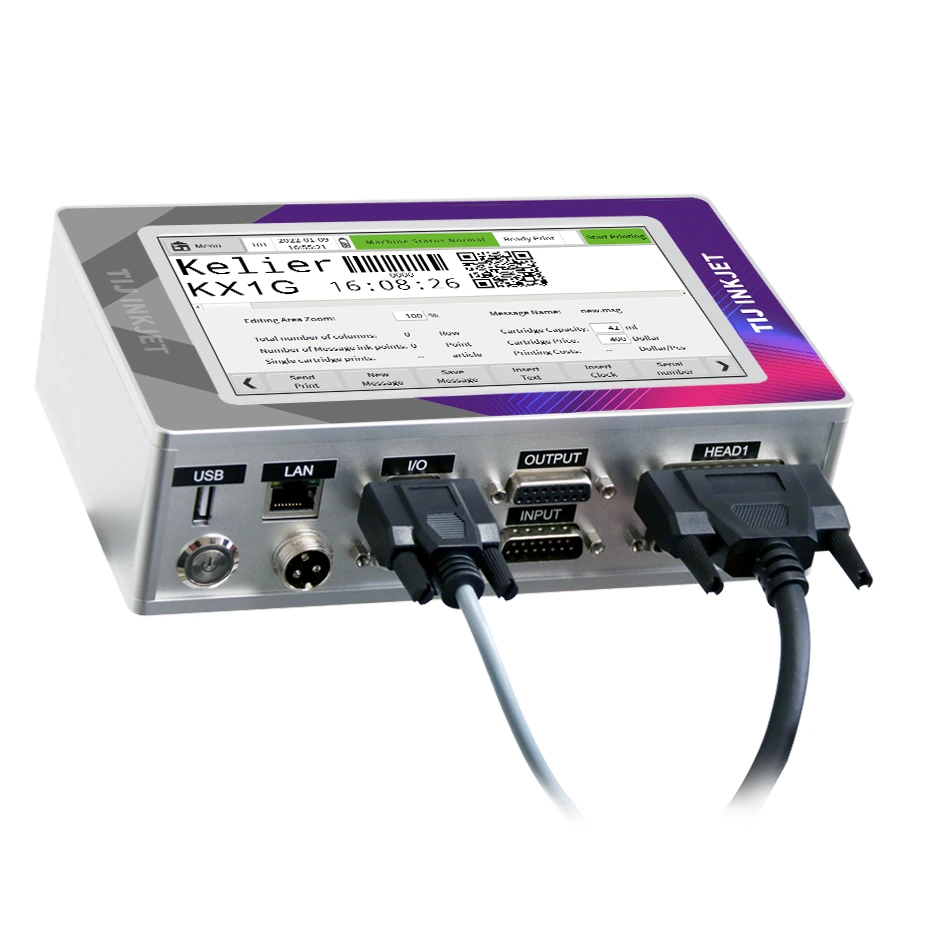 Kelier - portable batch expiry date number ink jet coding printing machine printer for carton wood Online Inkjet Printer 1
