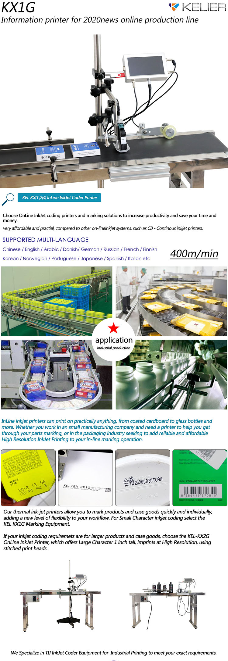 Kelier - Kelier 2020new portable jet inkjet marking variable data inkjet printer Online Inkjet Printer1 11