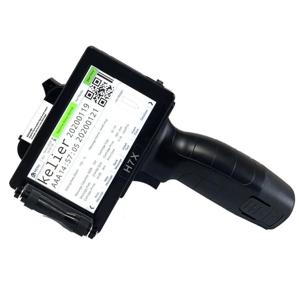 Kelier - small logo printing for carton box Plastic bag expiry date printing machine Handheld Inkjet Printer 1