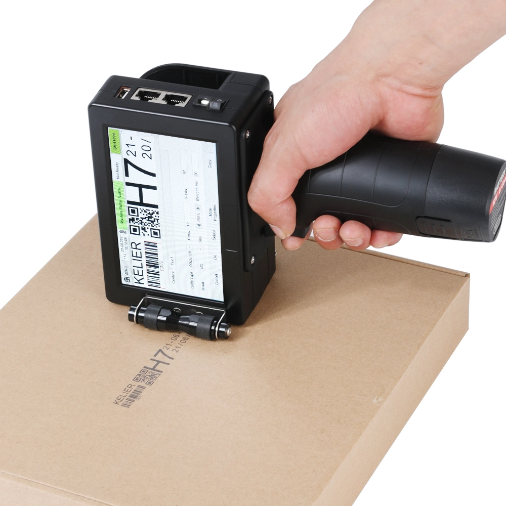 Kelier - batch number stamp for bottle date Number code Bar code printing machine coding machine Handheld Inkjet Printer 1