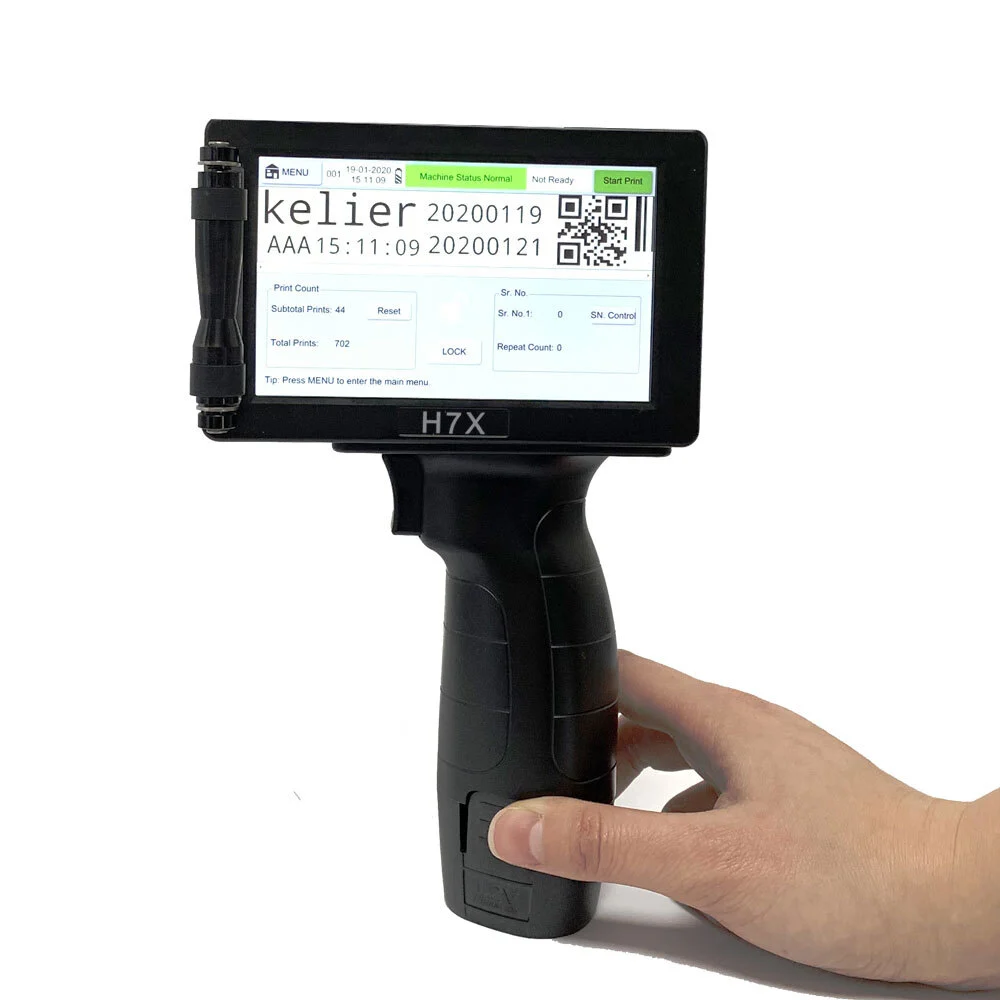 Kelier - thermal tij 2.5 handheld manual carton box plastic bag expiry date industrial continuous coding inkjet printer Handheld Inkjet Printer 1
