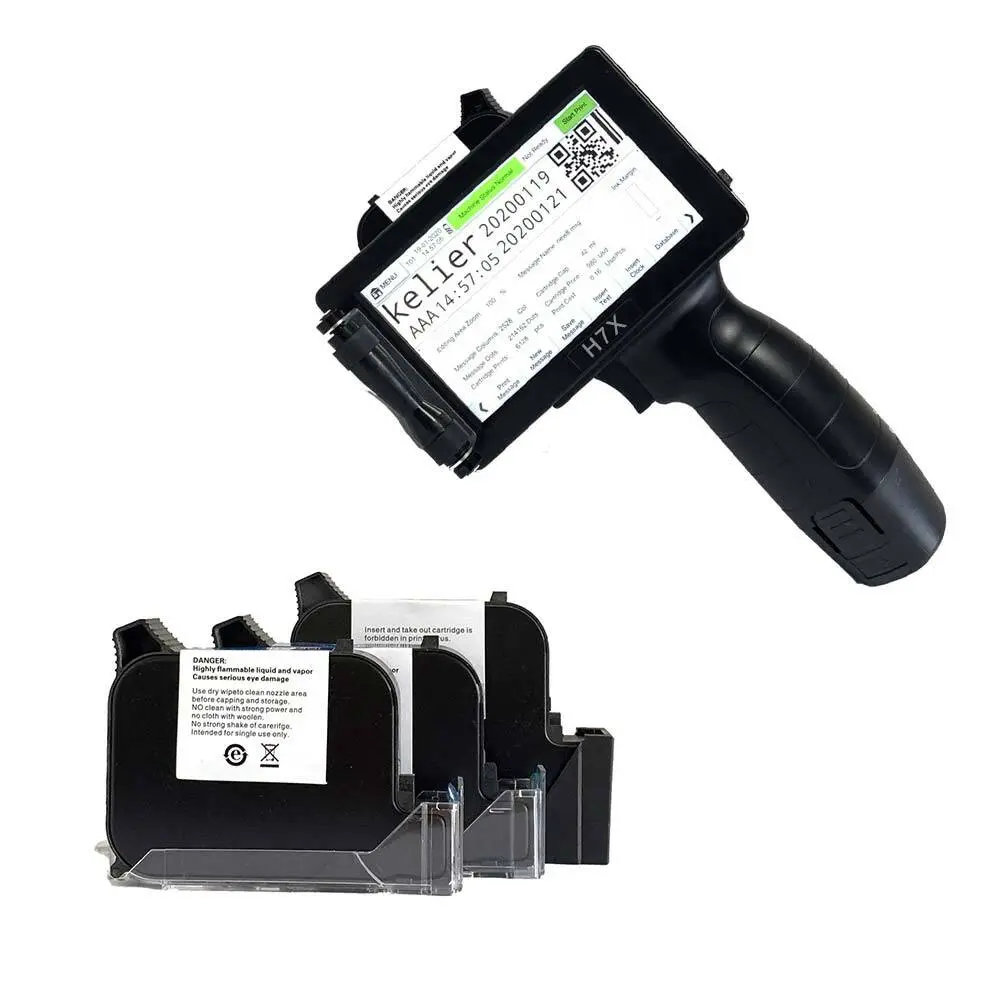 Kelier - Inkjet printer coding machine for Circuit board plank Beverage bottles cans Handheld Inkjet Printer 1