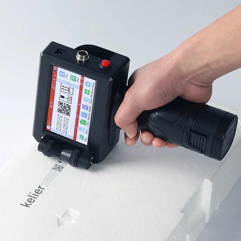 Kelier - Production glass bottle expiration date printing machine digital printer hand jet printer date printer Handheld Inkjet Printer 1