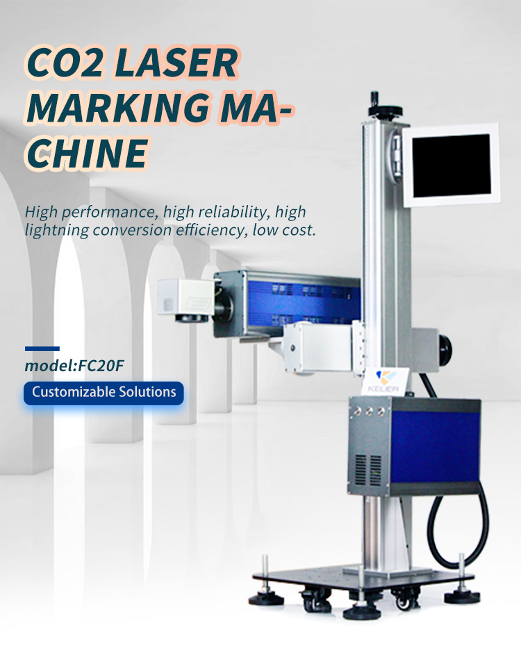 Kelier - Raycus Source Laser Marking Machine co2 Laser Marking Machine 30W Fiber Laser Marking Machine CO2 laser marking machine 8