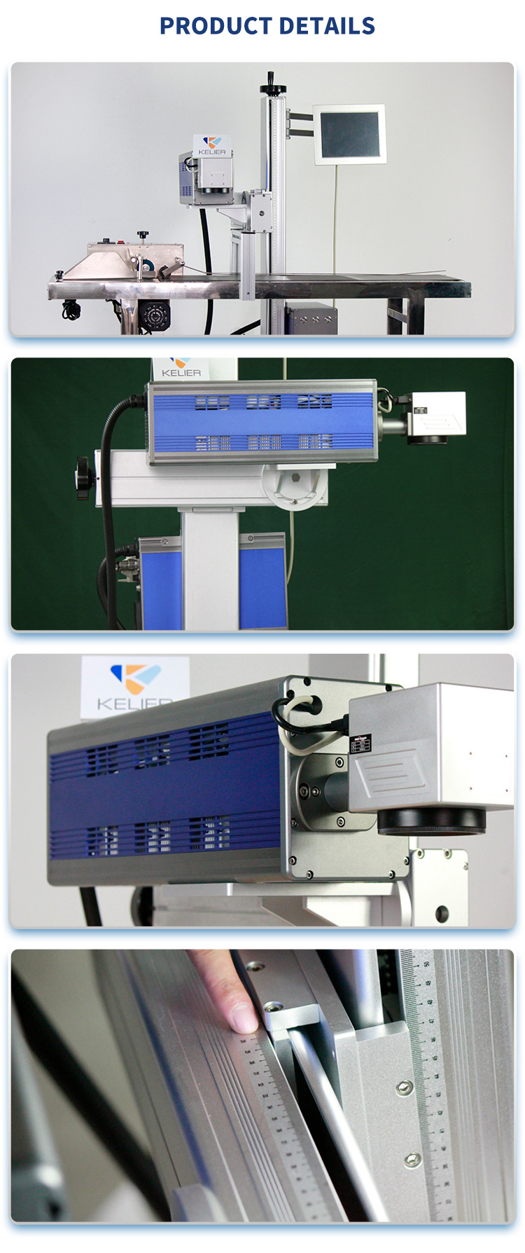 Kelier - Raycus Source Laser Marking Machine co2 Laser Marking Machine 30W Fiber Laser Marking Machine CO2 laser marking machine 13