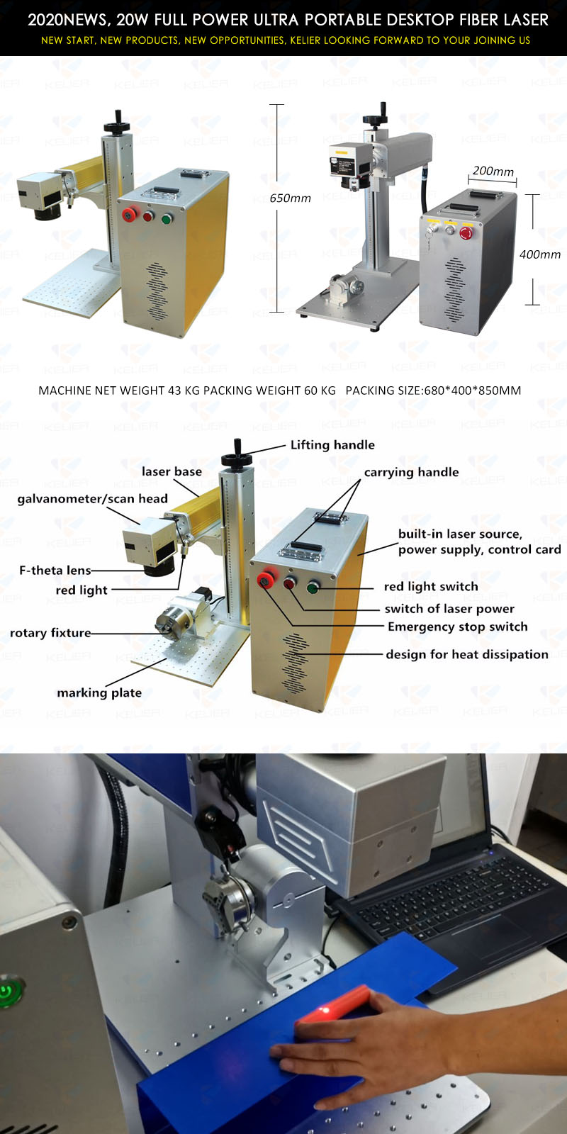 laser printers for metal/plastic/tag/key chains/pen metal tag printing machine-3