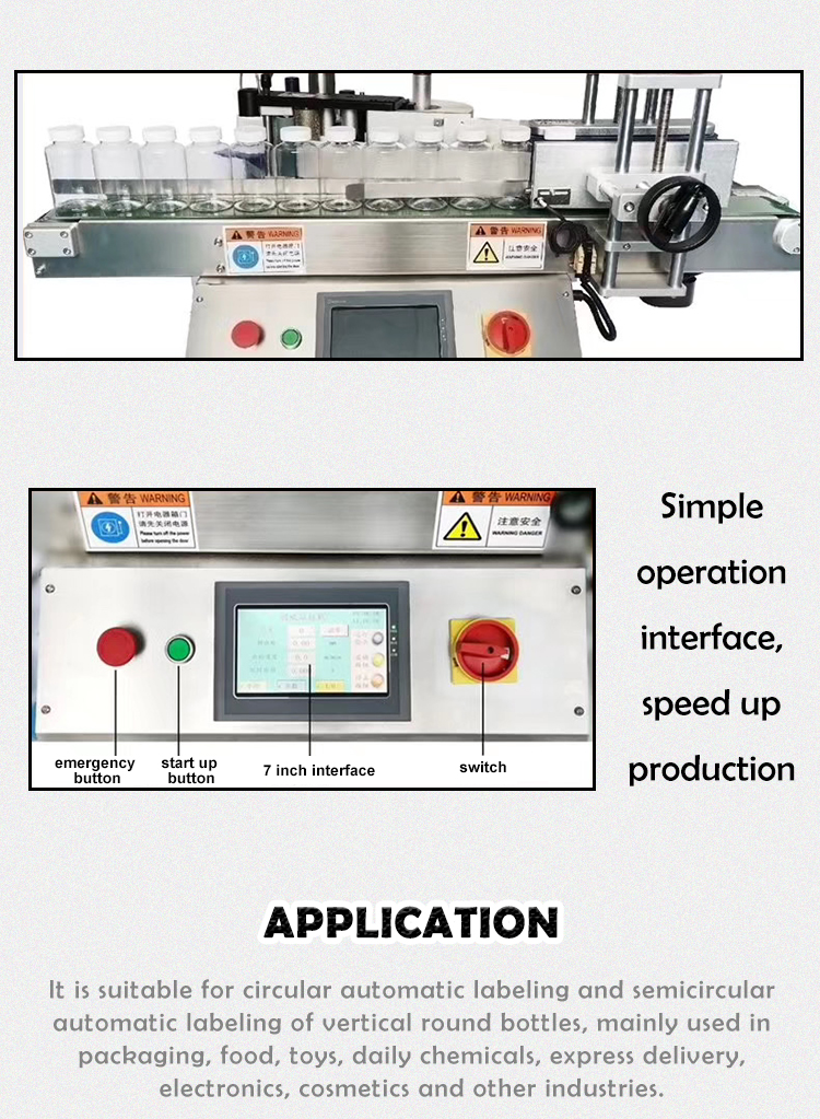 Manual Flat beer bottle labeling machine for wine bottles, cans, beverage bottles-Kelier 10