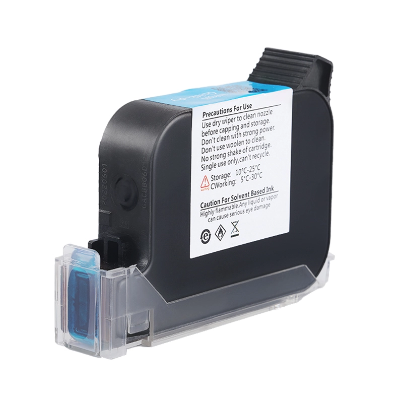 Kelier - Water based solvent-based white/ black / blue / red / Invisible color ink cartridge for TIJ inkjet printer Quick drying ink Ink cartridge 1