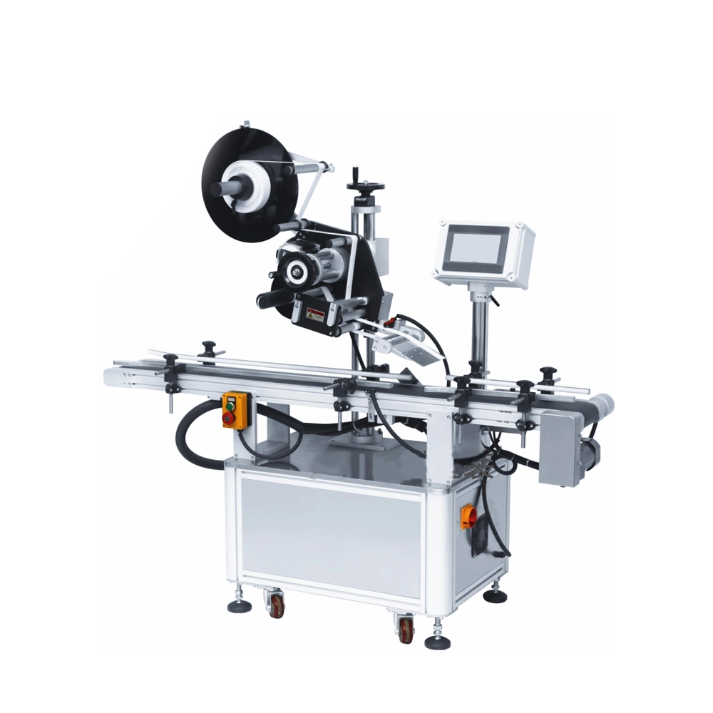 Scratch Card Flat Surface Bottle Pouch Automatic Labeling Sticking Machine For Cosmetics Flat labeling machine-KELIER 1