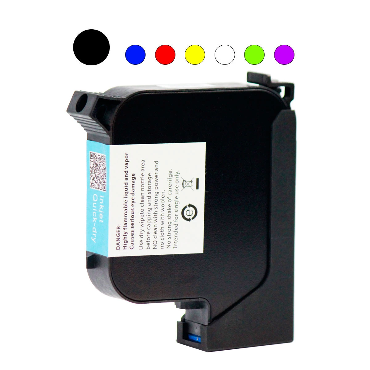 Kelier - quick dry tij2.5 solvent black white yellow invisible ink cartridges for tij thermal inkjet printing machine 2586K Ink cartridge 1