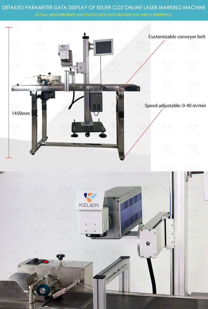 Highly efficient and stable marking industrial production CO2 Online Flying Laser Marking Machine FCF-3