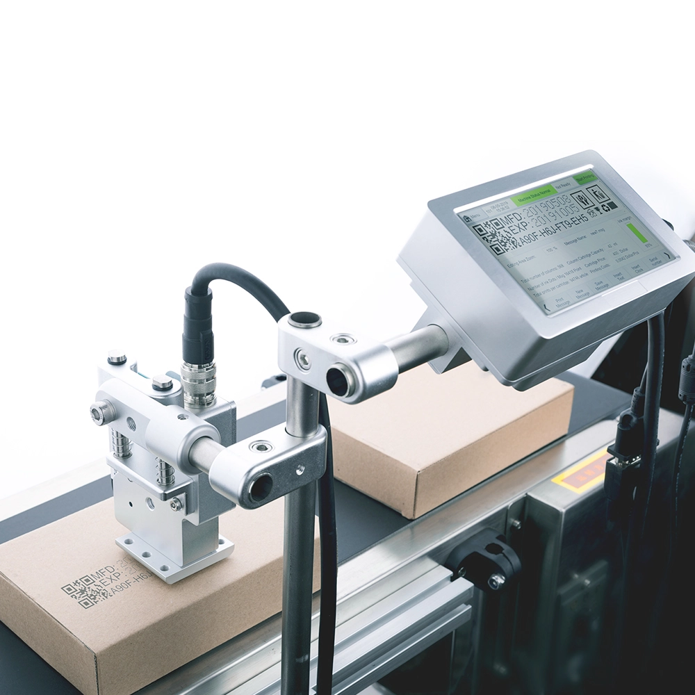 Kelier - Kelier Tij 2.5 cartridge plastic bag Bottle egg date coding machine batch automatic inkjet printer with conveyor belt Non-standard customization 1