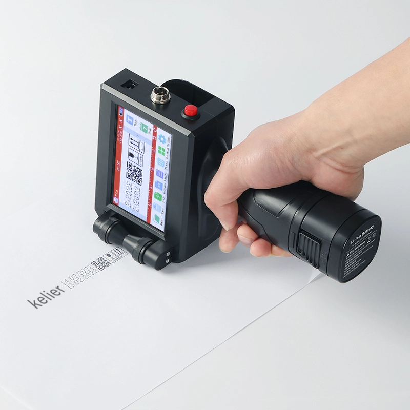 Kelier - Hand jet bar code batch number date logo coding Online Inkjet Printer machine Non-standard customization 1