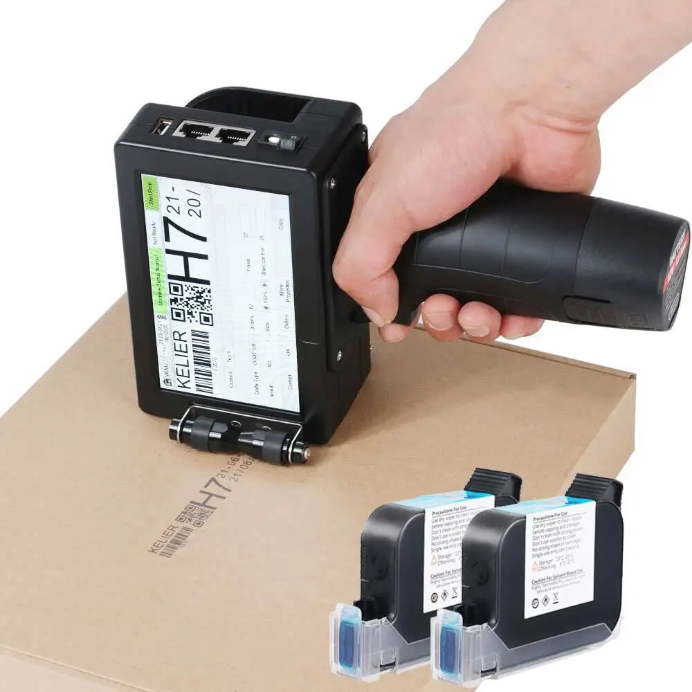 Kelier - Korean Inkjet Printer Handheld Inkjet Expiry Date Printer Tij Coding Inkjet Printing Machine Barcode QR Code Printing Date Cod Hot Products 1