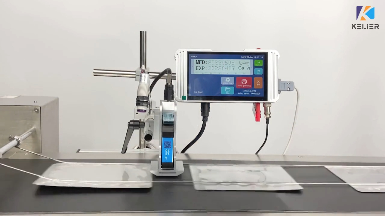 TIJ Intelligent Assembly Line Coding Machine for Packaging Bag Date Barcode Printing 1