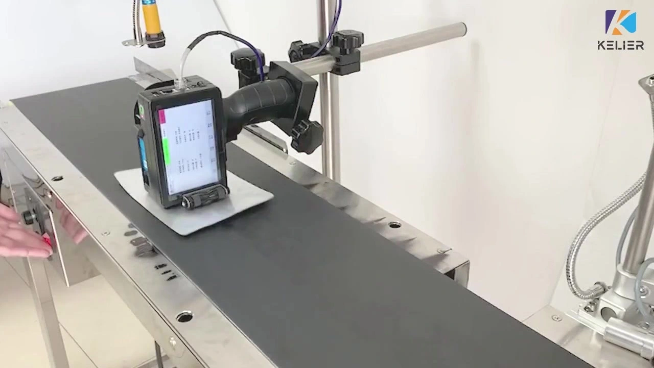 Intelligent Hand-Held Inkjet Printer With Transmission Belt for Assembly Line Production 1