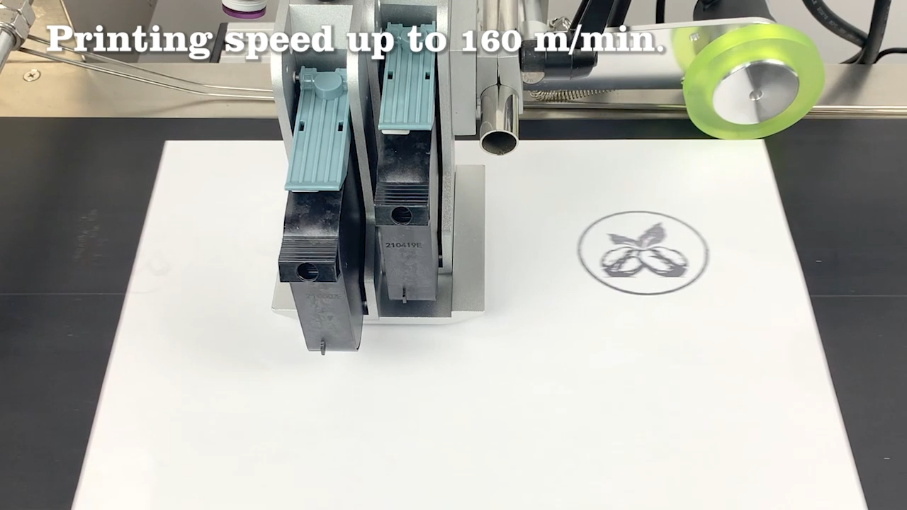 Best Intelligent production line inkjet printer Customer logo custom printing effect test, 12.7mm-50mm 3