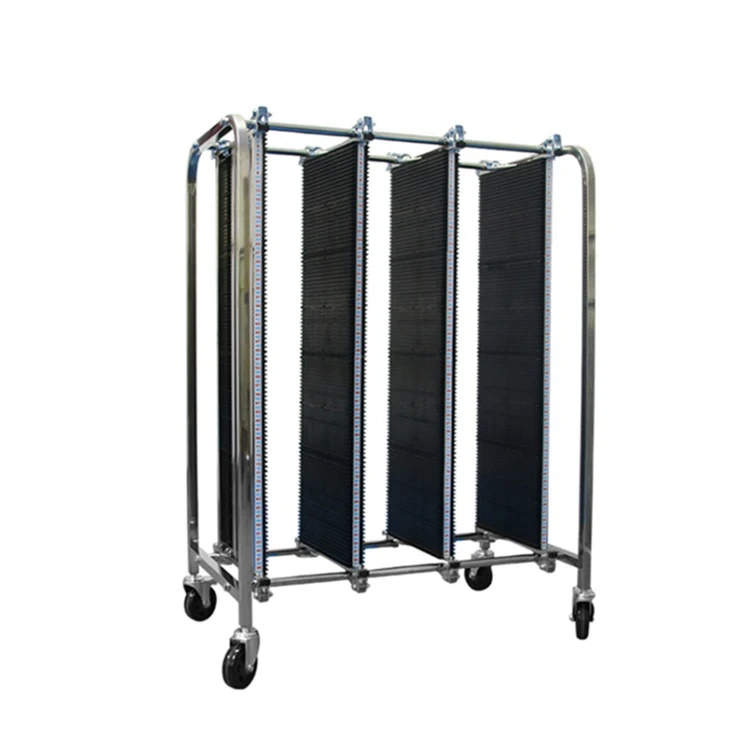 Adjustable Stainless Steel Trolley Antistatic SMT ESD Storage Cart 1