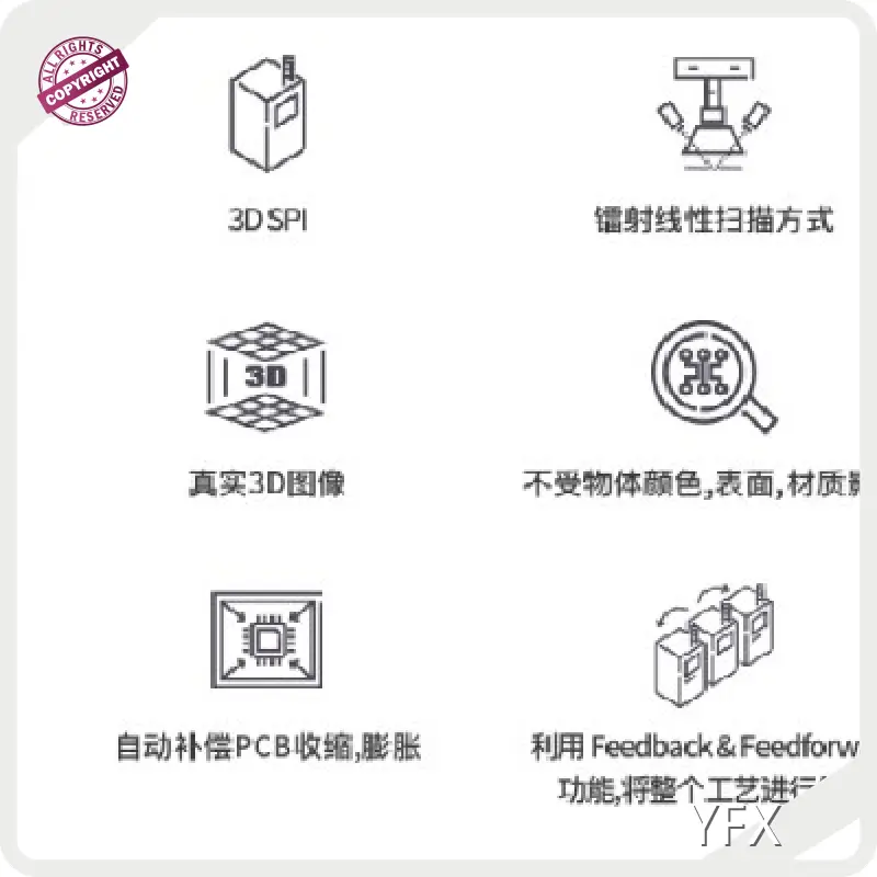 Custom 3d Solder Paste Inspection Machine YFX Machine 1