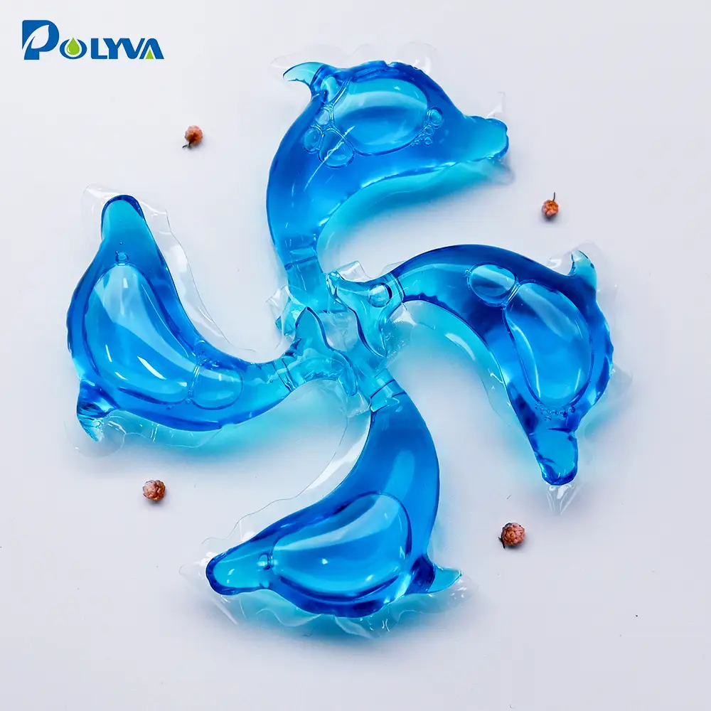Special-shaped cut single-chamber liquid laundry detergent pods wholesaler 1