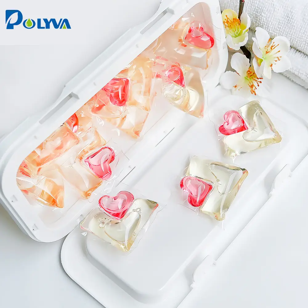 Heart Antibacterial concentrated detergent pods perfume type laundry capsules OME&ODM 1