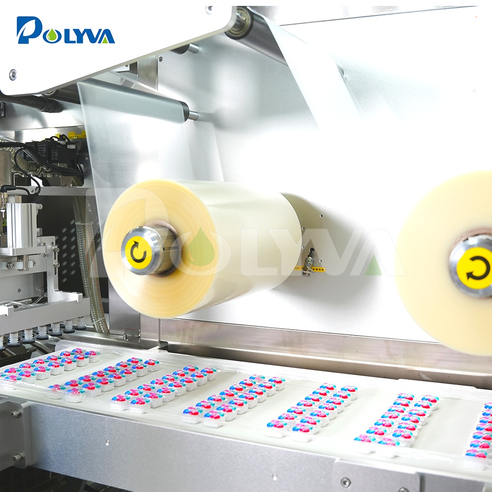 Pod Packaging Machine Flat Bed High Speed Automatic 3D Water Soluble Detergent Pods Packaging ...