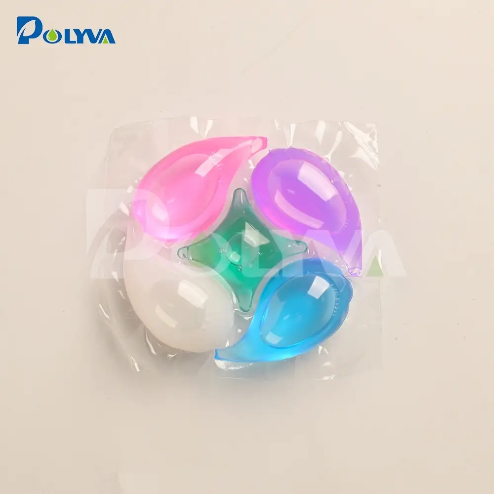 Polyva Eco Friendly Water-Soluble Packaging 5-In-1 Laundry Pods Wholesale Customizable high-quality beads 1