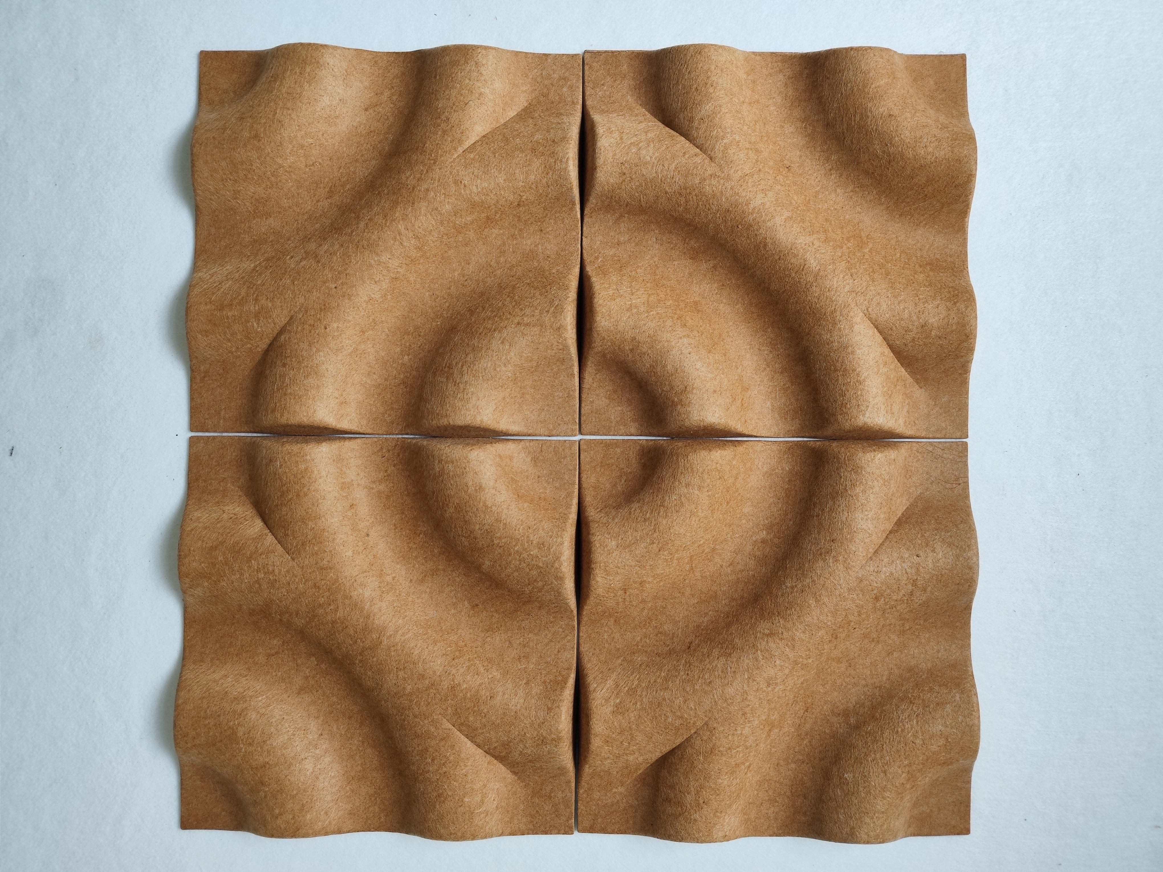 Panneau acoustique 3D PET 100% polyester écologique Coefficient de réduction du bruit (NRC) > 0.8 1