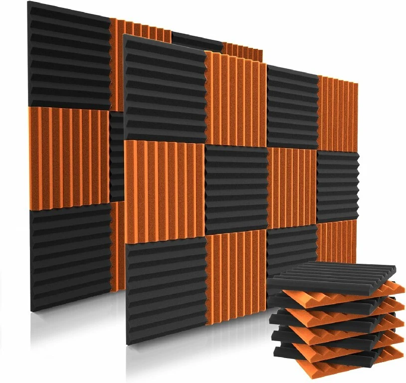 Panel de espuma acústica de diseño moderno, espuma de algodón, reducción de ruido para sala de estar, aislamiento acústico, aplicación de diseño de modelo 3D 1