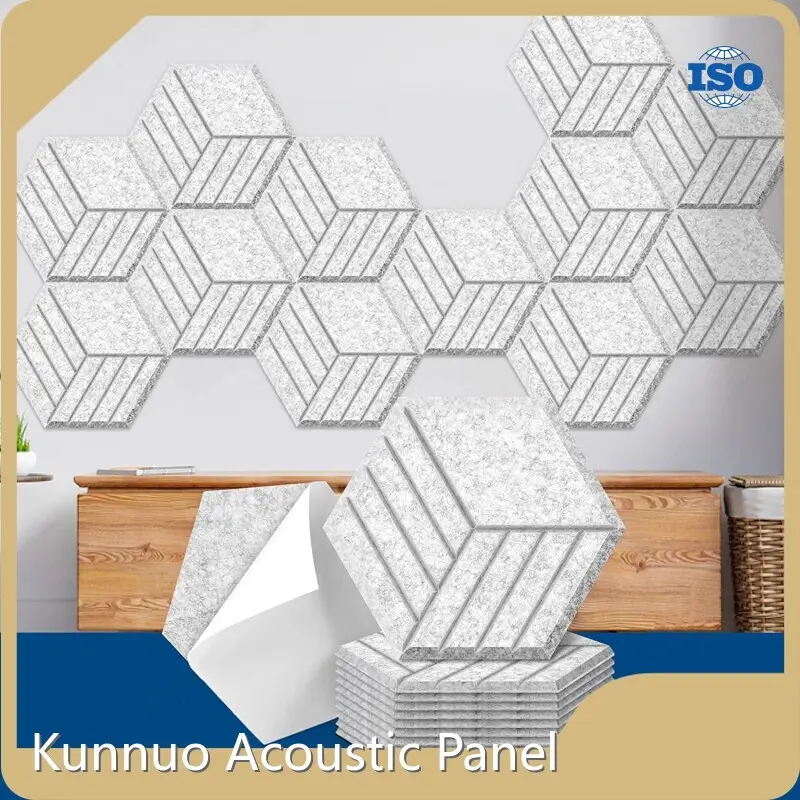 For Office Polyester Fiber Sound Absorption by Kunnuo Acoustic Panel 1