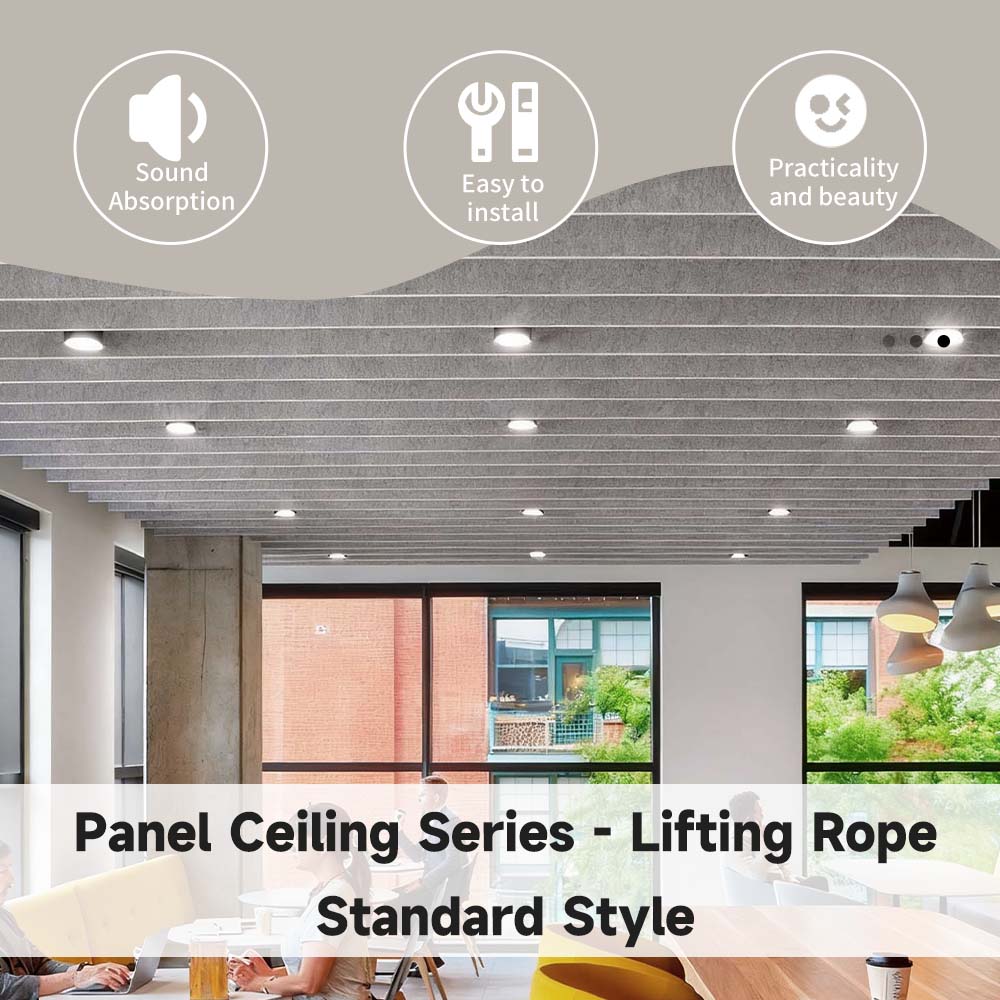 PET Felt Suspended Acoustic Baffles for Large Space Reverberation ...