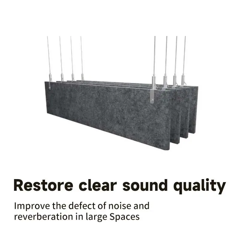 PET Felt Suspended Acoustic Baffles for Large Space Reverberation ...