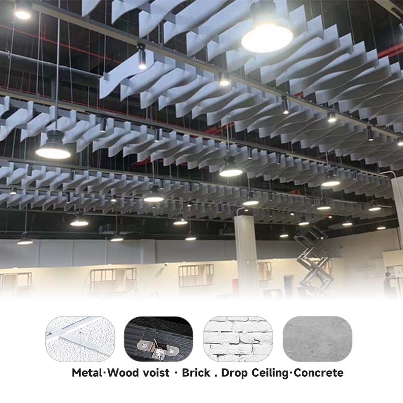 PET Felt Suspended Acoustic Baffles for Large Space Reverberation ...