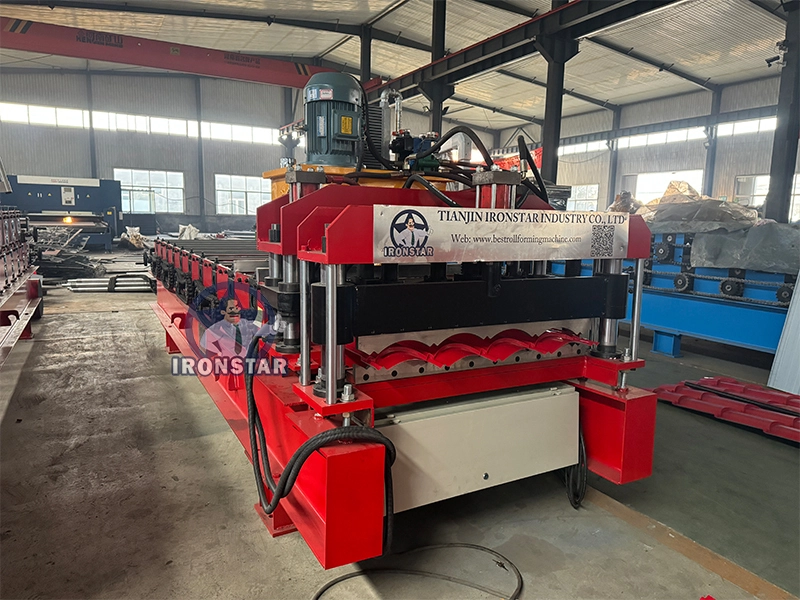 IRONSTAR 828 glazed tile roll forming machine 1