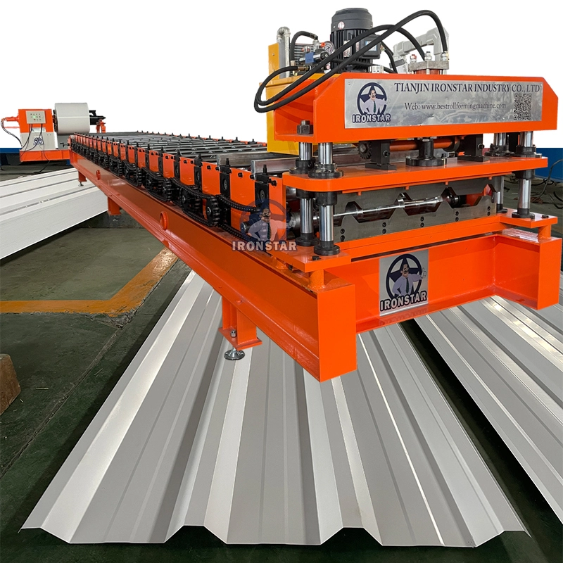 IRONSTAR 760 trapezoidal roof sheet roll forming machine in Malaysia 1