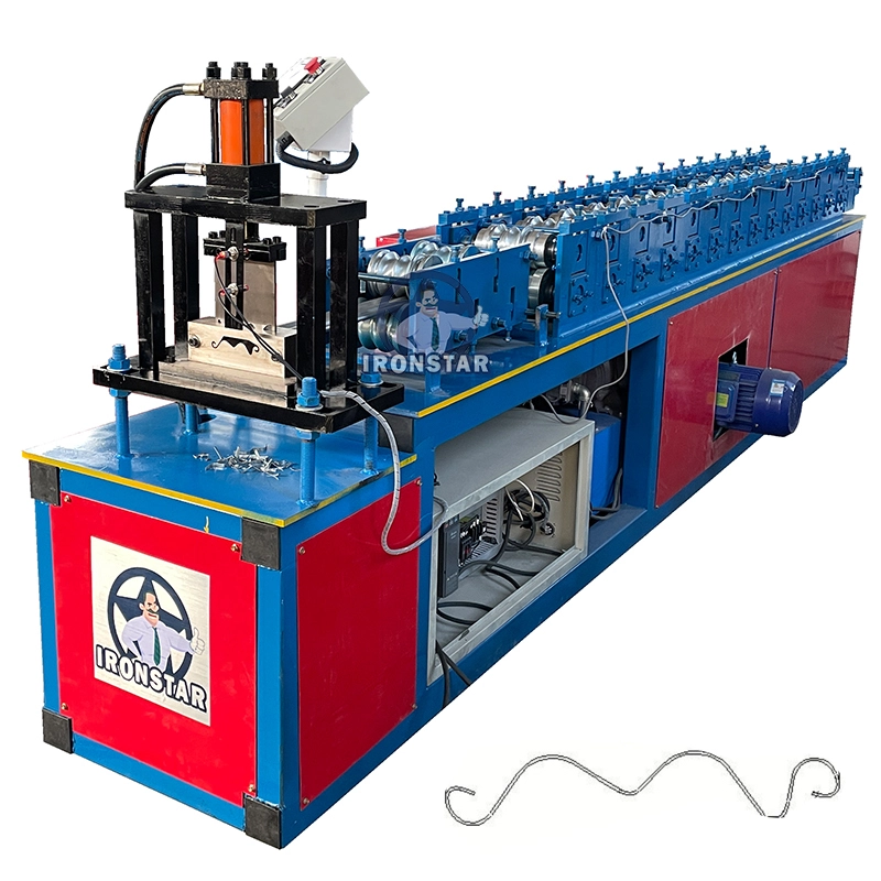 IRONSTAR w shape rolling shutter door roll forming machine in America 1