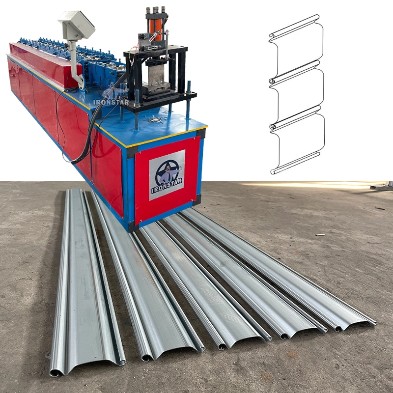 IRONSTAR 85mm roller shutter door slat roll forming machine in GUYANA 1