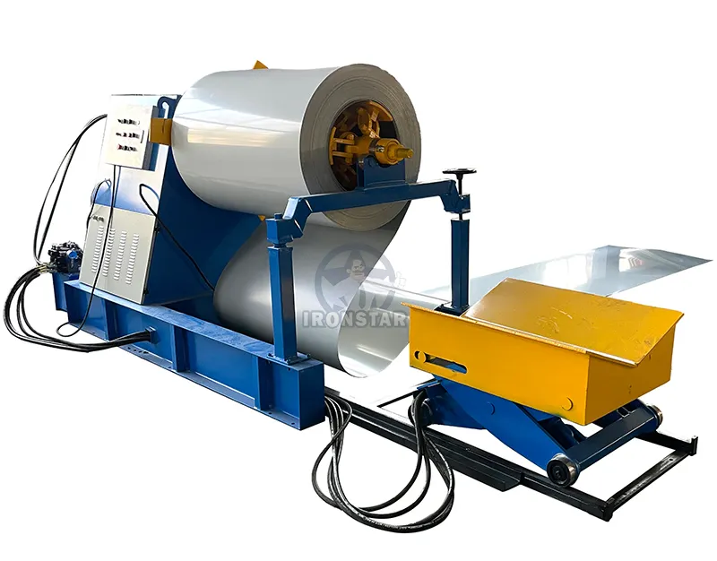 Professionalhydraulic Uncoiler with Coil Car for Prefabricated Containers 40 20 Feet 3