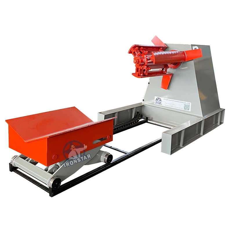 IRONSTAR 5 ton 1000mm hydraulic decoiler with coil car 1