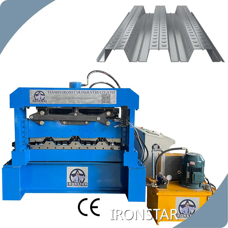 For Prefabricated Containers Deck Floor Roll Forming Machine Tianjin Port by IRONSTAR 1