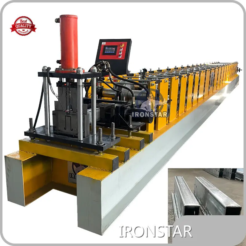Omega Purlin Roll Forming Machine 40 Feet - for Prefabricated Containers - IRONSTAR 1