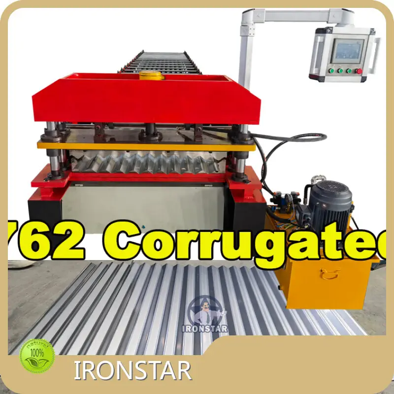 Pour la construction de la construction de rouleaux de toit en ondule Machine de formation 40 jours ouvrables par IronStar 1